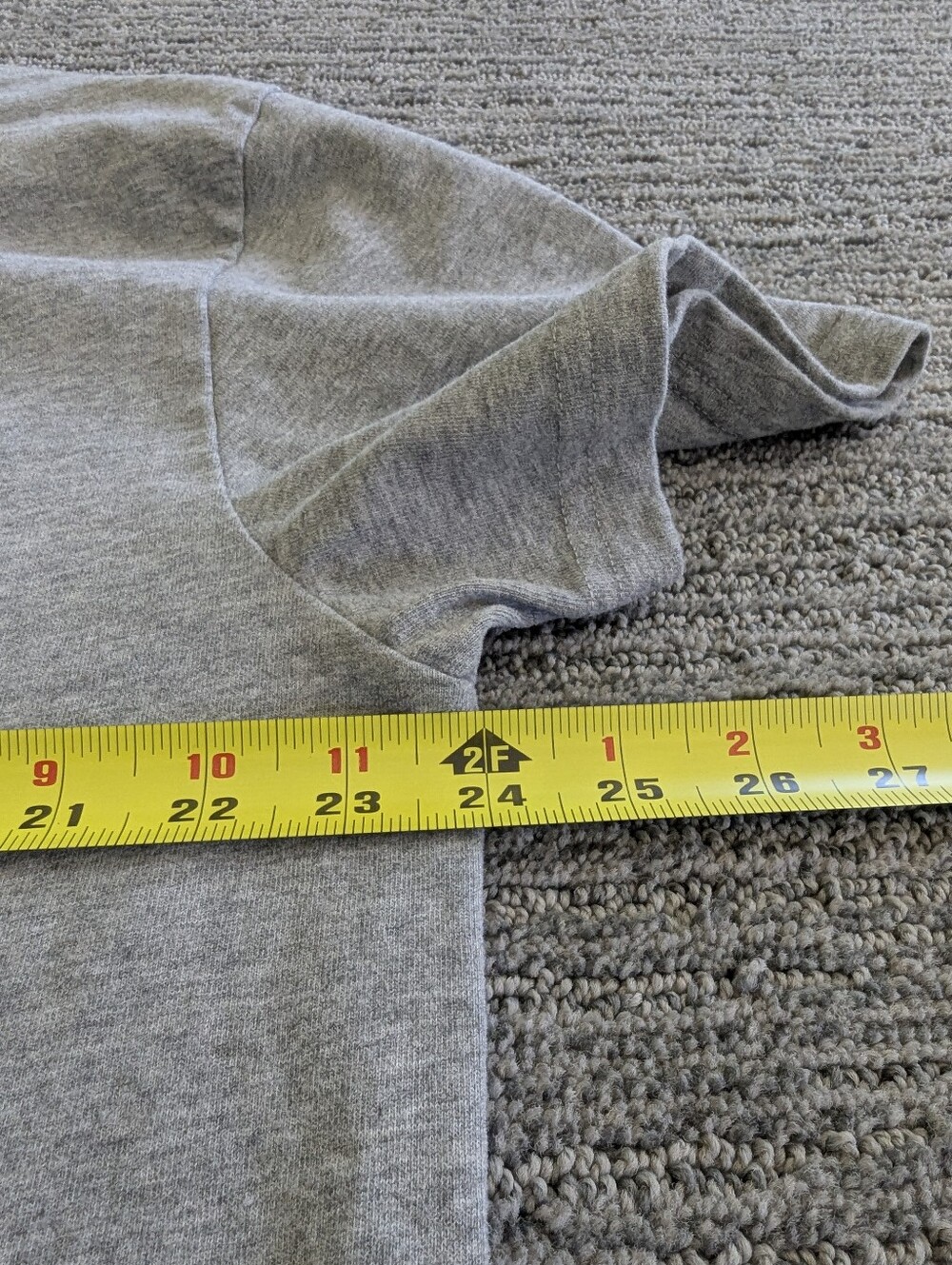 Marine Layer Luxe Jersey Relaxed Tee in Heather Grey Heavyweight Short Sleeve - Picture 9 of 12